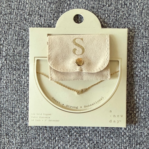a new day Jewelry - a new day Gold 'S' Necklace